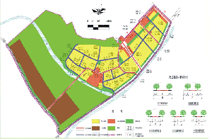 新安县石寺镇上孤灯村建设规划-道路交通规划图