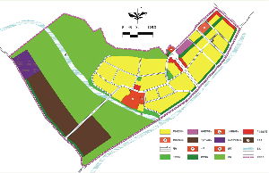 新安县石寺镇上孤灯村建设规划-总体规划图