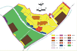 新安县石寺镇上孤灯村建设规划-用地现状图